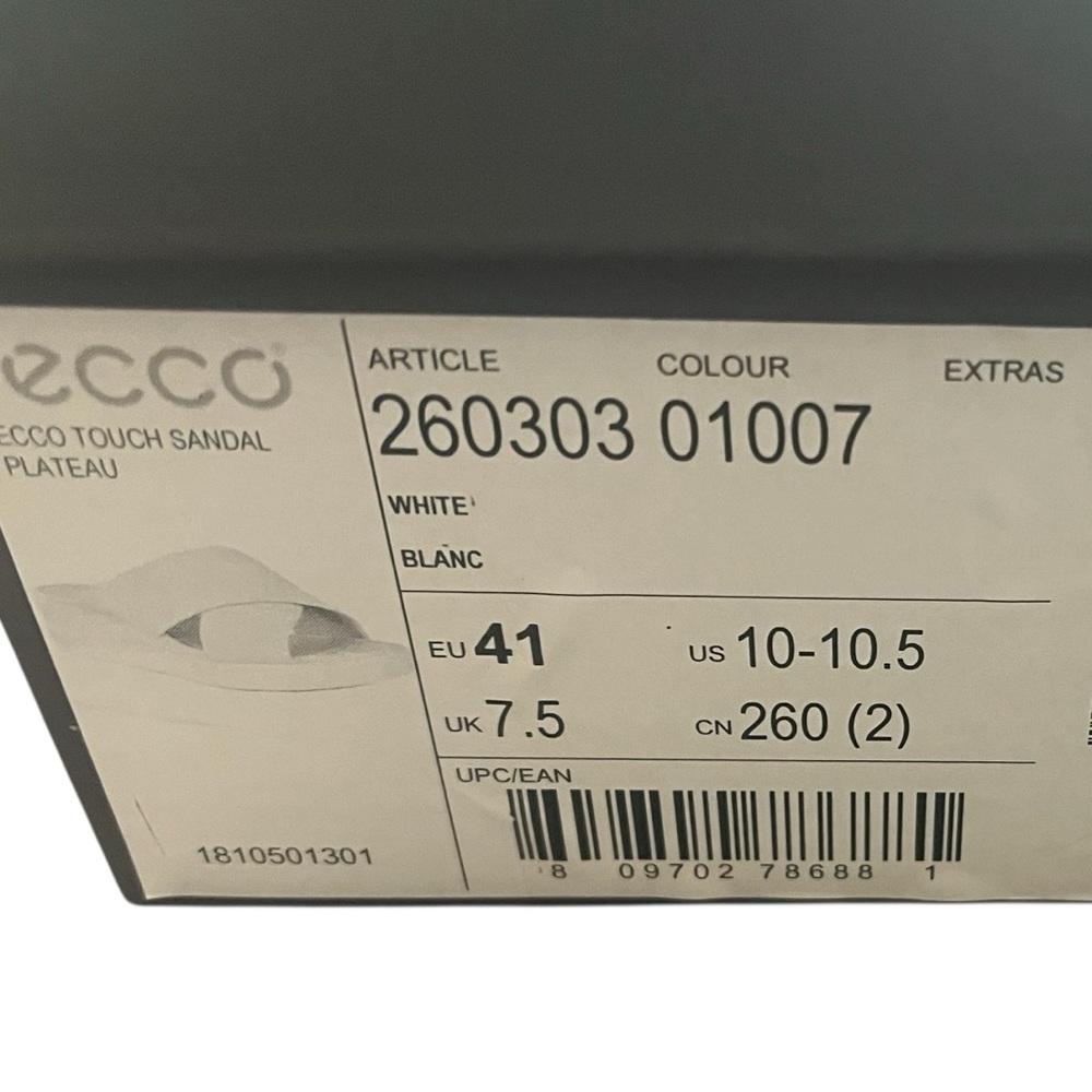 Ecco White Touch Sandal Size EU 42 - Picture 3 of 10